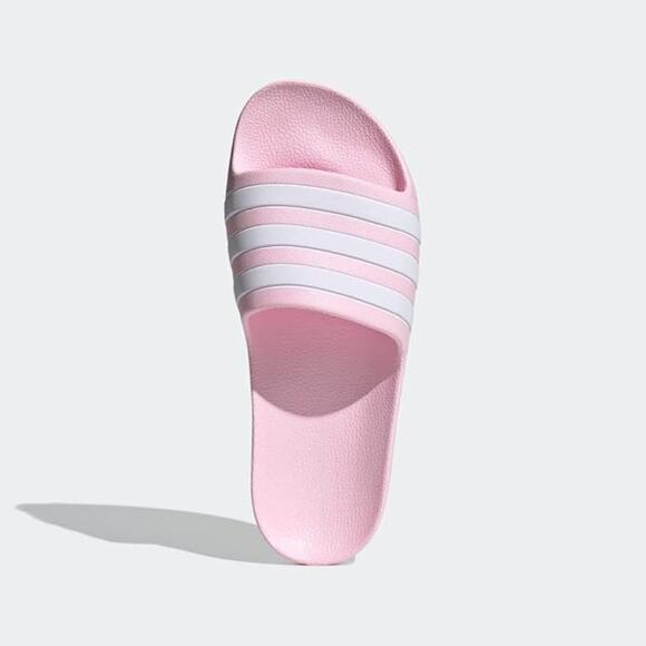 NWT adidas Unisex Adilette Aqua Slide Sandal, Clear Pink/White-6 US Big Kid - Picture 4 of 5
